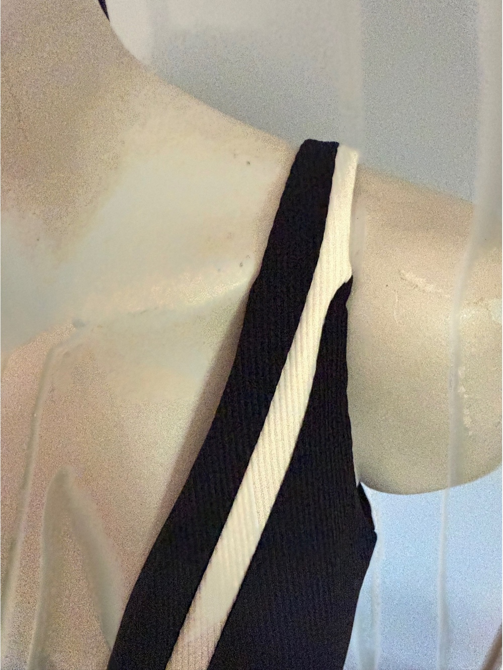 BECCA by Rebecca Virtue Black and White One-Piece Swimsuit Size Medium - Picture 8 of 15